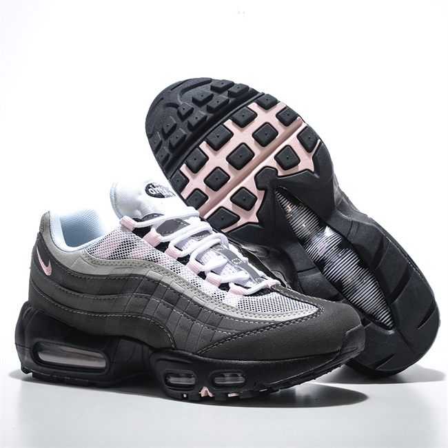 Men's Hot sale Running weapon Air Max 95 Black/Grey Shoes 096